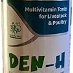 Voeden India | Den-H | Liquid Animal Feed Supplement | Multivitamin Tonic for Livestock & Poultry | for Cow, Buffalo, Goat and Horse | 500 ml (1 Liter)-picture-12