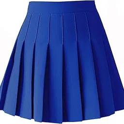 myaddiction Pleated Skirt Activewear Athletic Skorts High Waisted Blue M-picture-23