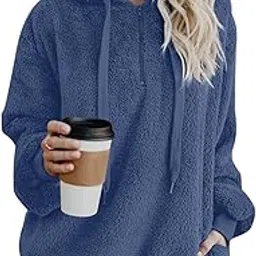 reachme Women's Polyester & Faux Fur Hooded Hoodie-picture-23