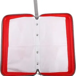 CD Case 80- Slot DVD Organizer Storage Pouch Media Case Supply Hard DVD CD Wallet Holder Organizer for Car Travel Red-picture-36