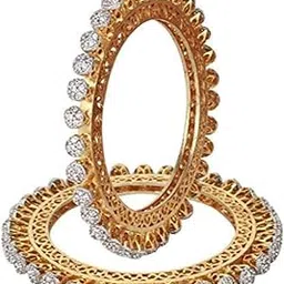 youbella Bangles for women Stylish Traditional Paccheli American Diamond Kada Bangles for Women and Girls-picture-19