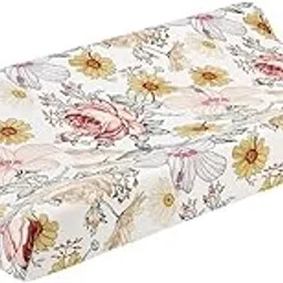 Stretchy Changing Pad Cover – Ultra Soft Diaper Changing Pad Table Sheets for Girls Boys Pure Cotton Safe and Snug Cradle Sheets Machine Washable Fit 32"/34'' x 16"Pad-image-6