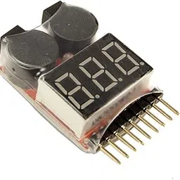 Robodo QP38 Lipo Battery Voltage Tester and Low Voltage Buzzer Alarm 1 8 Cell LED Display-picture-15