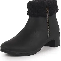fausto Women Flared Heel Boots-picture-17