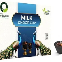Milk Dhoop Cup | 100% Natural | Charcoal-Free, Handcrafted for Meditation, Pooja & Aromatherapy | Long-Lasting Fragrance (Per Pack of 12 Cups)-picture-16