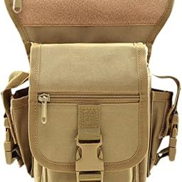 calandis ™ Men Waist Belt Bag Outdoor Travel Multifunctional Riding Metal Detecting Bag Khaki | Mens Accessories-picture-17
