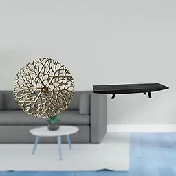 MERISHOPP Rustic Metal Wall Art Sculpture and Wrought Iron Plaque with 3D Hanging Pendants Combined with Wood Storage Tray Multi Use Decorative Serving Bowl for Office Living Room Wedding Coffee Table-image-60