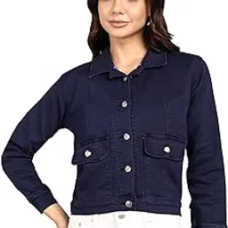 nifty Women's Denim Front Pocket Jacket-picture-37