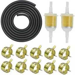 MERISHOPP 4xFuel Line Hose Set 10Pieces Hose Clamps for Lawn Mowers 2m Fuel Hose| Universal Fit | High-Performance-image-74