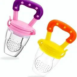 penio soft Baby Fruit & Juice Feeder Pacifier (Pink & Yellow, 2-Pack) – Silicone Soother for Newborns & Teething Babies – BPA-Free Food Nibbler for Safe Solid Food Introduction-picture-12