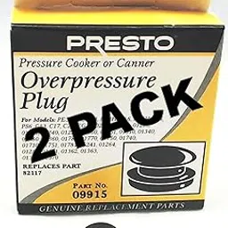 2 Pk, Presto Pressure Cooker Overpressure Plug 09915-picture-24