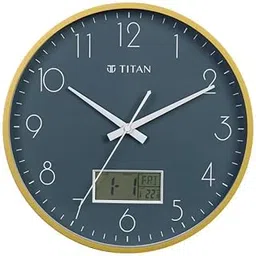 Titan Contemporary Ana-Digi Wall Clock with Thermometer W0100PC02-picture-28
