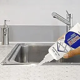 Immortal Tiles Gap Filler Waterproof Crack Grout Gap Filler Agent Water Resistant Silicone Sealant For Diy Home Sink Gaps/Grouts Repair Filler Tube Paste For Kitchen, Bathroom (Waterproof Glue)-picture-56