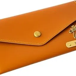 the bae gift Personalized Name & Charm Leather Wallet Women’s Clutch| Birthday Anniversary Wedding Gifts for Women (TAN)-picture-12