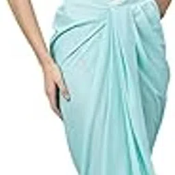 trymisfit Women's Modern Traditional Pre-Stitched Satin Saree with Modern Crop Top Blouse - Elegant Draped Sari for Parties and Special Occasions-picture-30