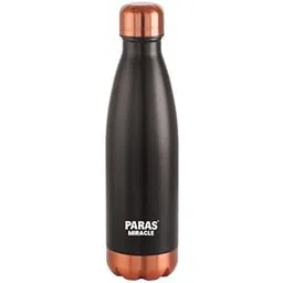 PARAS Miracle Electra Shine Double Wall Stainless Steel Water Bottle, 500ml Capacity, Black with Copper Finish, Leakproof Design, Hand Wash Only-picture-21