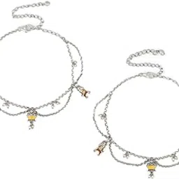 shaya by Caratlane Ekatra Anklets in Oxidised 925 Silver for women-picture-41