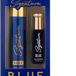 Signature Blue Luxury Perfume Gift Set for Men and Women | Eau De Parfume 20ml + Deodorant 70ml | Long Lasting Unisex Perfume with Bergamot, Mint, Sea Notes, Lavender & Musk | Premium Fragrance Combo-image-30