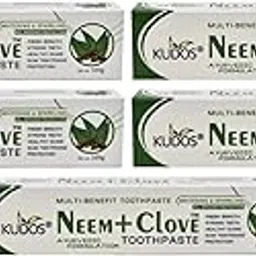 Kudos Ayurveda Neem + Clove Toothpaste (100gm, Pack of 5)-picture-40