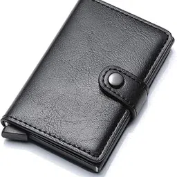 urban box Credit Card Holder for Men, Leather Slim Wallet RFID Blocking Pop Up Aluminum Card Case High Capacity Credit Cards Wallet Carry-On, Modern (Multicolor)-picture-12