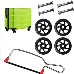 MyViradi Luggage Wheels Only for Replacement and Repair for VIP, Safari, Skybag, Amrican Tourister Suitcases Rubber Wheels (4 CM, 4WHEEL+Cutter)-picture-40