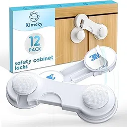 Cupboard Locks for Children 12 Pack, Child Safety Cupboard Locks, Strong Adhesive Baby Proofing Locks, Child Locks for Kitchen Cabinets, Drawer Door,Fridge-picture-14
