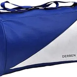 Gym Duffel Bag with Side Chain Pockets - Blue-image-7