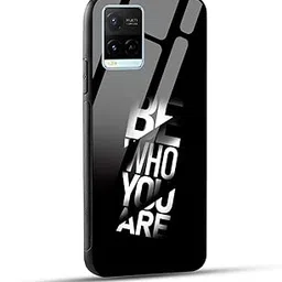NDCOM for vivo y21 Back Covers, vivo y33t Back Cover, vivo t1x Back Cover, vivo y21g Back Cover, vivo y33s Back Cover, vivo y21a Back Cover, vivo y21t Back Cover Be Who You are Printed Glass Case-image-92
