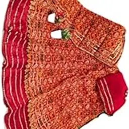taruna's style Rajasthani Bandhej Lehenga and Unstitched Choli for Women and Girl's-picture-29