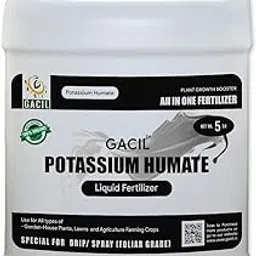 GACIL® Potassium Humate Organic Liquid Fertilizer, Plant Growth Promoter For Garden Plants & Agriculture Crops 5 L-picture-17