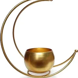 Amazon Brand - Umi Geometric Metal Flower Vase Diwali Gift Items for Home Decoration Tabletop, Side Table, Living Room, Home Office Decoration, Home Decorative Items, Golden 9 Inches Height-picture-14