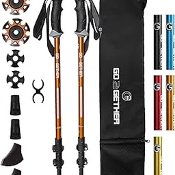 g2 go2gether Go2gether -Hiker- Trekking Poles Telescopic Aircraft Aluminum Alloy (Pack of 2 Poles)-picture-29