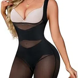 munaafi Women's shapewear trainer tummy control slimming shapewear butt lifter and seamless design. (L, Skin)-picture-31
