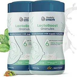 Healofy NutriPlus LactoBoost Granules, Increase Breast Milk with Shatavari, Safed Jeera & 8 Natural Herbs, Visible Results in 1 Week, Elaichi Flavor, 250 Grams, Pack of 2-picture-28