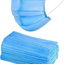 MDSS Disposable Face Mask | 3-Ply Surgical Face Mask | Blue | Free Size | Pack of 100 | Comfortable, Breathable & Skin-Friendly | For Adults-image-16