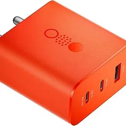 Original 65W Trio Adapter Compatible with Nothing Phone 1 CMF by Nothing 65 W GaN 3 A Multiport Mobile Charger for CMF Phone 1(Orange) New 2024ADC235-picture-28