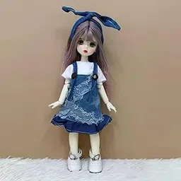 Tickles Movable Jointed Makeup Cute Girl Trendy Doll for Kids Girls (Size: 30 cm Color & Design: May Vary)-picture-64