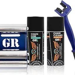 Grand Pitstop Combo of GRC Chain Clean and GRL Chain Lube (160 ml) with Chain Cleaning Brush and Paddock Stand GRoller Small (Bikes < 170 Kgs) for Chain Cleaning and Lubrication-picture-22