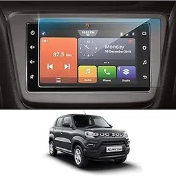 Armour Guards 9H Unbreakable Screen Protector Compatible With MARUTI S-PRESSO VXI Opt CNG CAR Touch Screen Infotainment System (7 Inch) (Transparent)-picture-37