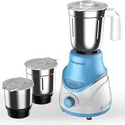 Crompton DS 500W Mixer Grinder with Powertron Motor & Motor Vent-X Technology (3 Stainless Steel Jars, Sky Blue)-picture-11