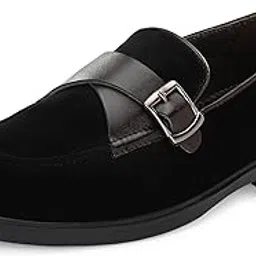 server Slip-On Mens' Formal Shoe | Pull On Stylish Non-Lace Trendy Design | Premium Craftsmanship & Durable Build | Soft Cushioned Insole Comfort | Perfect for Party Office & Formal Wear | Monk Strap-picture-54