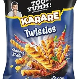 Too Yumm! Twisties Masala Blast| Extra Masala & Crunch | Tasty & Spicy| Indian Flavours | Healthy Snack Made of Corn | 100% Vegetarian | 60% Less Saturated Fat, 45 grams / 65 grams (Weight May Vary)-image-10