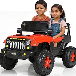 Wishmaster Kids Electric Ride-On Jeep Car 12V Battery Powered Toy Vehicle with Big Wheels, LED Lights, Music System & Parental Remote – Off-Road Style for Boys & Girls-picture-17
