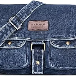 zainto Eco-Friendly Denim Messenger Sling Bag for Men & Women - Upcycled Sustainable Fashion, Durable & Stylish Crossbody Bag-picture-40