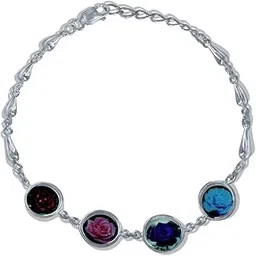 taraash 925 Sterling Silver Colorful Bracelet For Women-picture-20