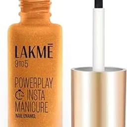 Lakme 9to5 Powerplay Insta-Manicure Nail Enamel Golden Hour 6ml-picture-13