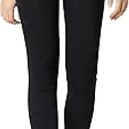 dolce crudo Women's Black Slim Fit High Rise Regular Length Zipper and Raw Edge Detailing Stretchable Denim Jeans-picture-29