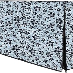 Floral Print LED/LCD TV Cover – Waterproof, Dustproof & Washable Wall Mount Protective Cover (Black & Blue Design, 32 Inch Compatible)-picture-13