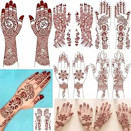 VOORKOMS Full Hand Mehndi Temporary Tattoo Sticker For Girl And Female Tattoo-image-42
