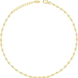 giva 925 Silver Golden Vintage Beauty Anklet,Single | Anklets for Women and Girls | With Certificate of Authenticity and 925 Stamp | 6 Months Warranty-picture-42